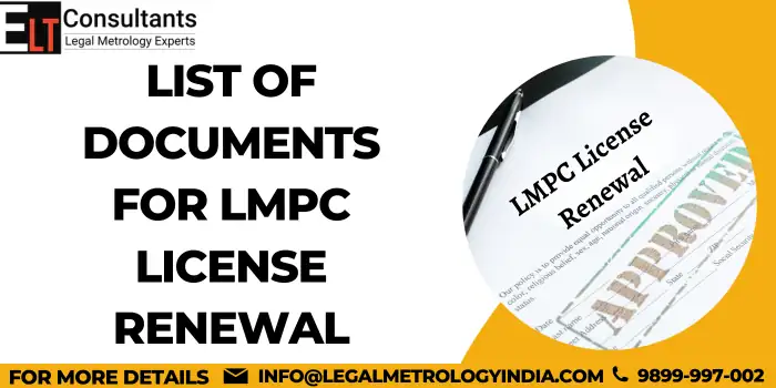 Documents for LMPC License Renewal