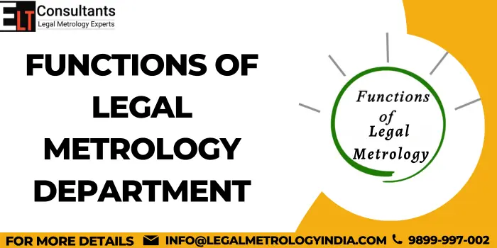 Functions of Legal Metrology Department