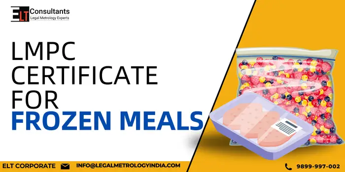 LMPC Certificate For Frozen Meals