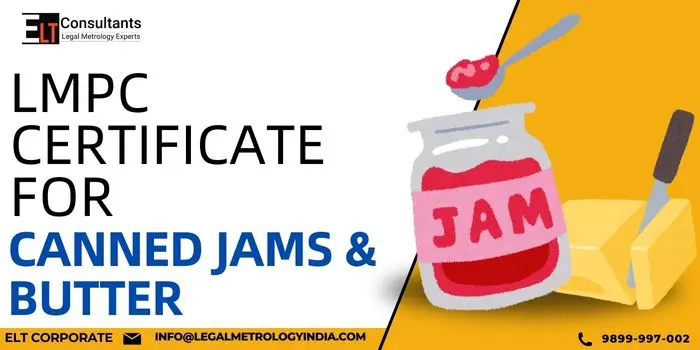 LMPC Certificate for Canned Jams and Butter