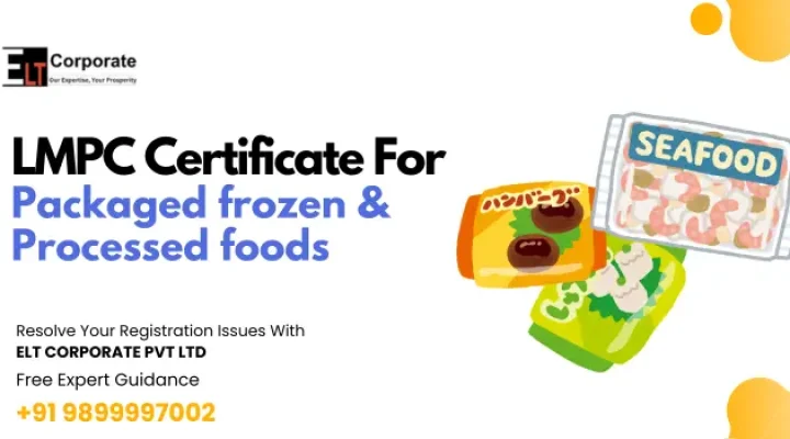 LMPC Certificate For Packaged frozen
