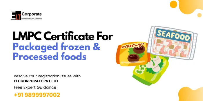 LMPC Certificate For Packaged frozen