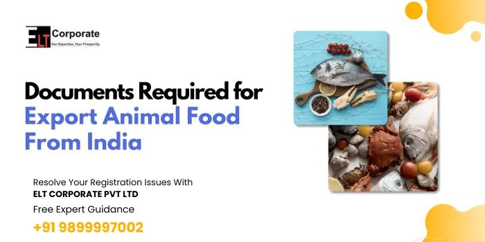 Documents Required for Export Animal Food From India
