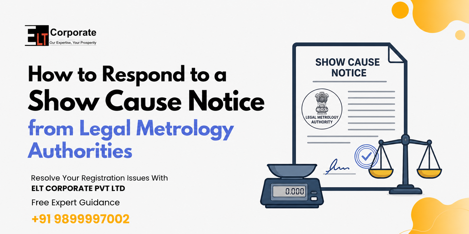 How to Respond to a Show Cause Notice from Legal Metrology Authorities