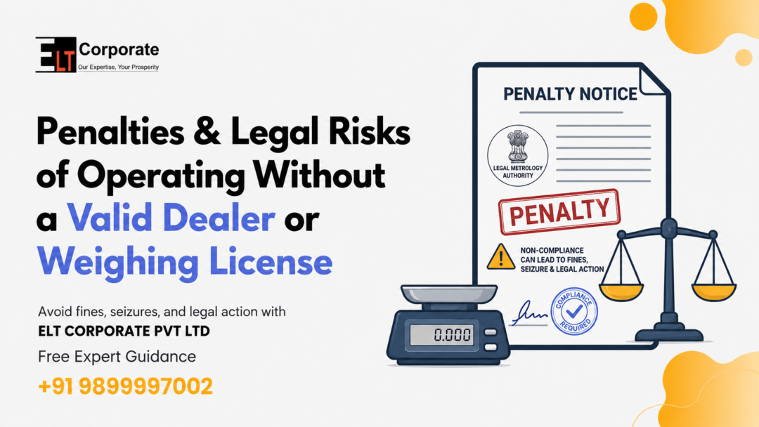 Legal Metrology dealer license penalty